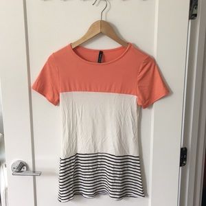Never worn boutique tri block top!